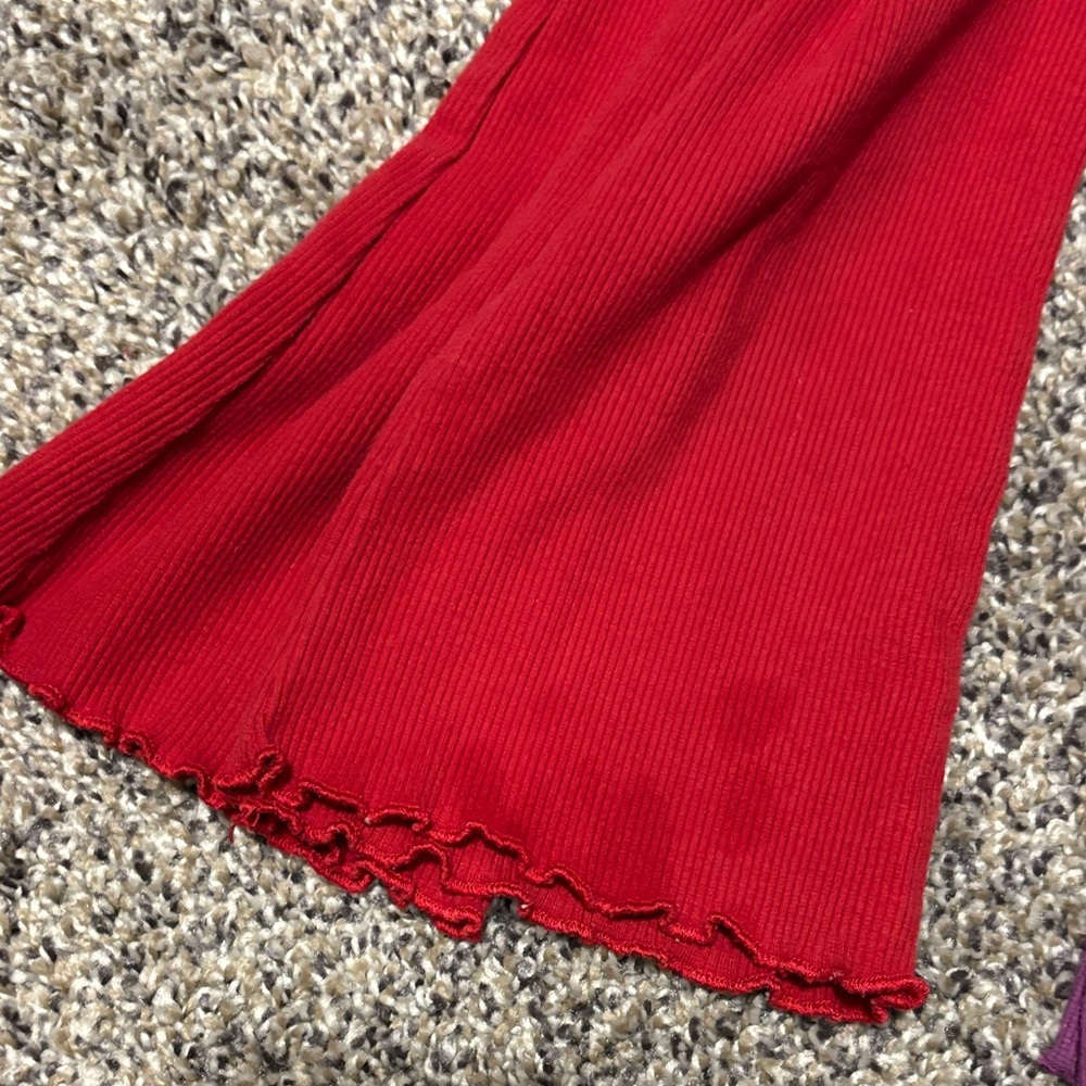Toddler girl 11 Pack Assorted Cotton Leggings - Red, Purple, Blue, Cream & More - Picture 3 of 7
